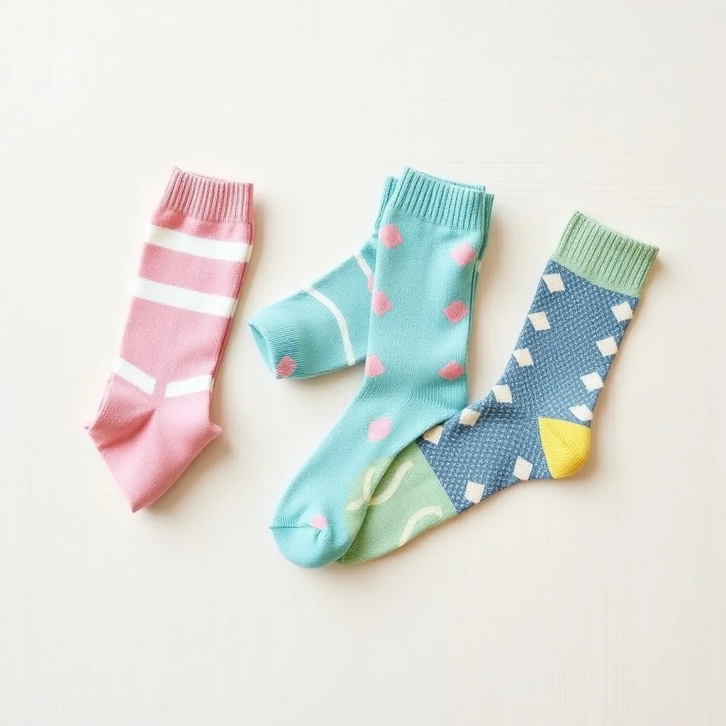 Chaussettes mode fantaisie motifs jacquard en gros — grossiste boutiques mode
